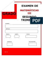 3ER. Grado: Examen de