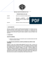 Informe #091 de Infraestructura Satelite Principal