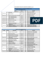 Programacion de Examenes Finales 2022B Mecanica