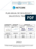 Plan Anual de Seguridad Y Salud en El Trabajo