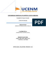 Universidad Cristiana Evangélica Nuevo Milenio: Facultad de Ciencias Sociales Carrera de Derecho