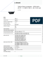 Product Data Sheet: Tesys Deca Contactor - 3P (3 No) - Ac-3 - 440 V 32 A - 24 V Ac Coil