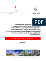 CITEPA - Inventaire Des Émissions de Polluants Atmosphériques en France 2017