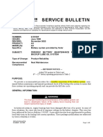 Service Bulletin: - Revision Notice - Added T65 Product To Table1 and 6V - 12V Battery Operating Permission To Table 3