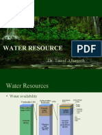 Water Resource: Dr. Tausif Altamash