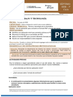 FECHA 3 de Junio. Trabajo y Tecnologia 7° Grado.