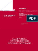 Enfermería: U.D: Actividades en Salud Pública