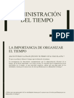 Administración Del Tiempo