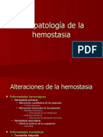 Fisiopatología de La Hemostasia