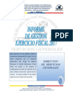 Informe de Gestión Servicios Generales