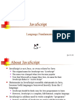 Javascript: Language Fundamentals