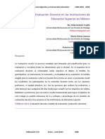 Modelos de Evaluación Docente en Las Instituciones de Educación Superior en México