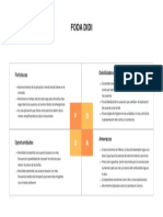 Azul y Blanco FODA Análisis Diagrama Presentación