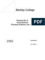 The Berkley College: Practical File of Novel Netware (Practical Software Lab - XII)