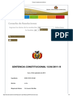 Tribunal Constitucional de Bolivia 1339-2011 - R