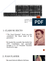 DIMATULAC - Week 5 - Examine Thoroughly The Thoughts of Foremost Filipino Political