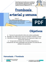 Trombosis Arterial y Venosa