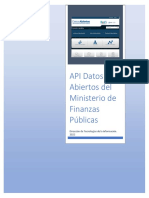 API Datos Abiertos Del Ministerio de Finanzas Públicas: Dirección de Tecnologías de La Información. 2022