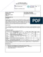 Course Syllabus (Bachelor of Civil Engineering)