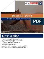 Mekanika Tanah II: Kuat Geser Tanah / Shear Strength of Soil