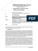 INFORME Problemas Con El Colector Desague OBU Por Trabajos Obra