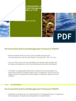 Understanding The Implementation of Environmental and Social Management Framework (ESMF) of P3TB