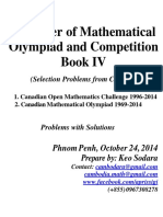 A Corner of Mathematical Olympiad and Competition Book IV: Phnom Penh, October 24, 2014 Prepare By: Keo Sodara