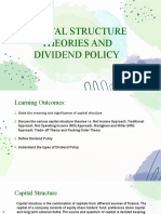 Capital Structure and Dividend Policy