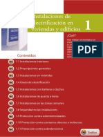 UA01 UF0885 Instalaciones de Electrificación en Viviendas y Edificios