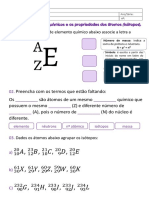 Aula 3 Elementos Químicos e As Propriedades Dos Átomos Isótopos