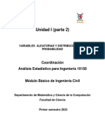 Unidad I (Parte 2) : Coordinación Análisis Estadístico para Ingeniería 10158