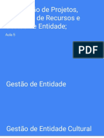 Elaboração de Projetos, Captação de Recursos e Gestão de Entidade