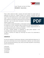 Teoria Geral Do Processo - Exercícios: Questão 01