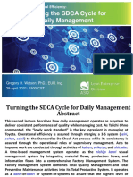 Webinar-2. Turning The SDCA Cycle For Daily Management (Watson, 2021)