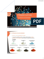 I. Reações Químicas. 2.4 Reações de Precipitação. Os Sais e A Sua Solubilidade em Água - 28