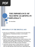 The Importance of Machine Learning in Diplomacy: Ene Oana Maria