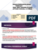 Tantangan/Permasalahan Terkait Penyaluran Dan Pengelolaan Dana Bantuan Sosial & Hibah