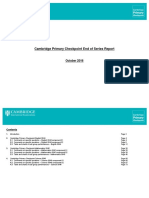 Cambridge Primary Checkpoint End of Series Report: October 2016