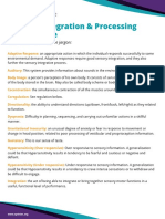 Sensory Integration Processing Jargon Guide