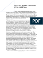 El Desarrollo Industrial Argentino en Perspectiva Histórica