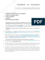 Proceso de Acreditación de Evaluadores Energéticos