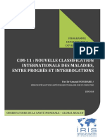 Cim-11: Nouvelle Classification Internationale Des Maladies, Entre Progrès Et Interrogations