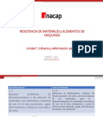 Resistencia de Materiales Y Elementos de Maquinas: Unidad 1. Esfuerzo y Deformación. Parte 1