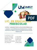 UNIDAD 4-Experiencia Integradora en La Educación Preescolar