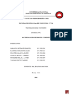 Informe #2 Tecnologia Del Concreto - Cemento Grupoo 2