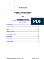 Rational Functional Tester Training Courseware by Softsmith Infotech