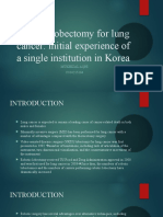 Robotic Lobectomy For Lung Cancer