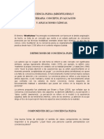 Conciencia Plena (Mindfulness) Y Psicoterapia: Concepto, Evaluación Y Aplicaciones Clínicas