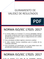 Aseguramiento de Validez de Resultados