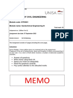 Department of Civil Engineering: Module Code: GTE3601 Module Name: Geotechnical Engineering III